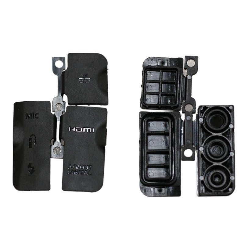 XvuaTeIw Expand & Flash & MIC & Remote NIC& USB AV Out & HDMI Interface rubbe lid Parts Compatible with Canon EOS 1DX 1D-X SLR(Without Expand Cap)