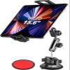 Dosvsi Car Tablet Mount Dashboard, [UP to 15.6"] Ultra-Stable Suction Cup Tablet Holder for Truck, Heavy Duty Vehicle Windshield Cradle for iPad Pro 12.9 Air Mini, Galaxy tab, iPhone, 6.1-15.6" Device view 1
