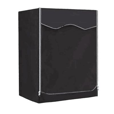 XvuaTeIw 210DWaterproof Case Silver Coating Washing Machine Cover Sunscreen Front Load Laundry Dryer Covers Washing Machine Cover(Black,60x50x85cm)