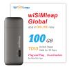 4G LTE Portable WiFi Hotspot for Travel No SIM Required, No Contract, Pocket Router Road Trips & Vehicles Works in 150+ Countries 100GB Data for USA Plug and Play Just for iOS Phone view 1