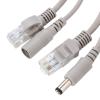 Cat 5 Cable & Power Extension Two in One, 20M RJ45+DC Ethernet IP Cameras & NVR, Suitable for 10Mbps/100Mbps Network, RJ45 with 2.1X Power Extension view 2