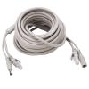 Cat 5 Cable & Power Extension Two in One, 20M RJ45+DC Ethernet IP Cameras & NVR, Suitable for 10Mbps/100Mbps Network, RJ45 with 2.1X Power Extension view 3