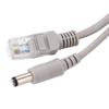 Cat 5 Cable & Power Extension Two in One, 20M RJ45+DC Ethernet IP Cameras & NVR, Suitable for 10Mbps/100Mbps Network, RJ45 with 2.1X Power Extension view 2