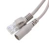 Cat 5 Cable & Power Extension Two in One, 20M RJ45+DC Ethernet IP Cameras & NVR, Suitable for 10Mbps/100Mbps Network, RJ45 with 2.1X Power Extension view 3