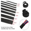 EASYFA PET Snake Skin mesh Black Cable Sleeve, Braided Sleeving Data Line Protection Wire Cable Flame-Retardant Nylon Tube(50 Meter*12 MM) view 3