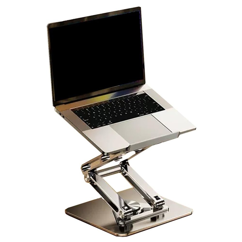 720 Adjustable Tablet Holder with Swivel Base , Computer Stand for Laptop Computer Stand Ergonomic Folding Laptop Stand ( for Desk ), Hole for Laptop , 10.9-17.3" Device Compatible (Color : /Black)