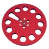 1/4 7 Inch Empty Tape Reel, 11 Holes Universal Open Reel Sound Tape Empty Reel, Aluminum Alloy Take Up Reel to Reel for Tape Recorder, Universal Opening Machine Part (Red) view 1