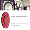 1/4 7 Inch Empty Tape Reel, 11 Holes Universal Open Reel Sound Tape Empty Reel, Aluminum Alloy Take Up Reel to Reel for Tape Recorder, Universal Opening Machine Part (Red) view 3