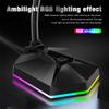 BESTonZON 1pc Bendable RGB USB Microphone for Video Conferences and Voice Chat Mini Desktop Mic Effects Drive Design for Home Office and Streaming Use view 2