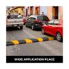6' Heavy Duty Rubber Speed Bump with Cable Protected Ramp - 72.4" Small 12" Small 2.4", 2 Channel for Garages and Gravel Roads(2 Pack) view 3