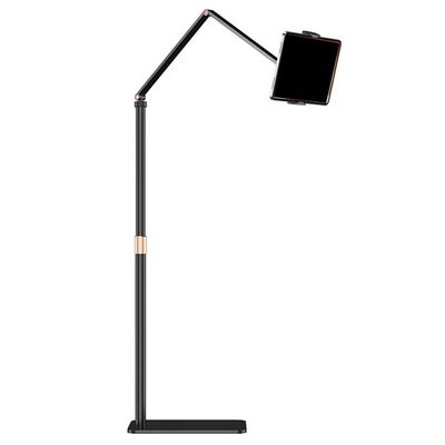 5JJJLOOOPP Tablet Floor Stand Swivel Metal Tablet Stand Top Cover Bed Phone Stand Adjustable Height Arm Telescopic Stand Smartphone Holder for 4.7~13 Inch Devices