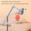 5JJJLOOOPP Tablet Floor Stand Swivel Metal Tablet Stand Top Cover Bed Phone Stand Adjustable Height Arm Telescopic Stand Smartphone Holder for 4.7~13 Inch Devices view 4