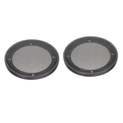 ULTECHNOVO 2pcs Speaker Mesh Covers Iron Protective Grills for Car Easy to Install Decorative Guards Black Replacement for Old Speaker Nets