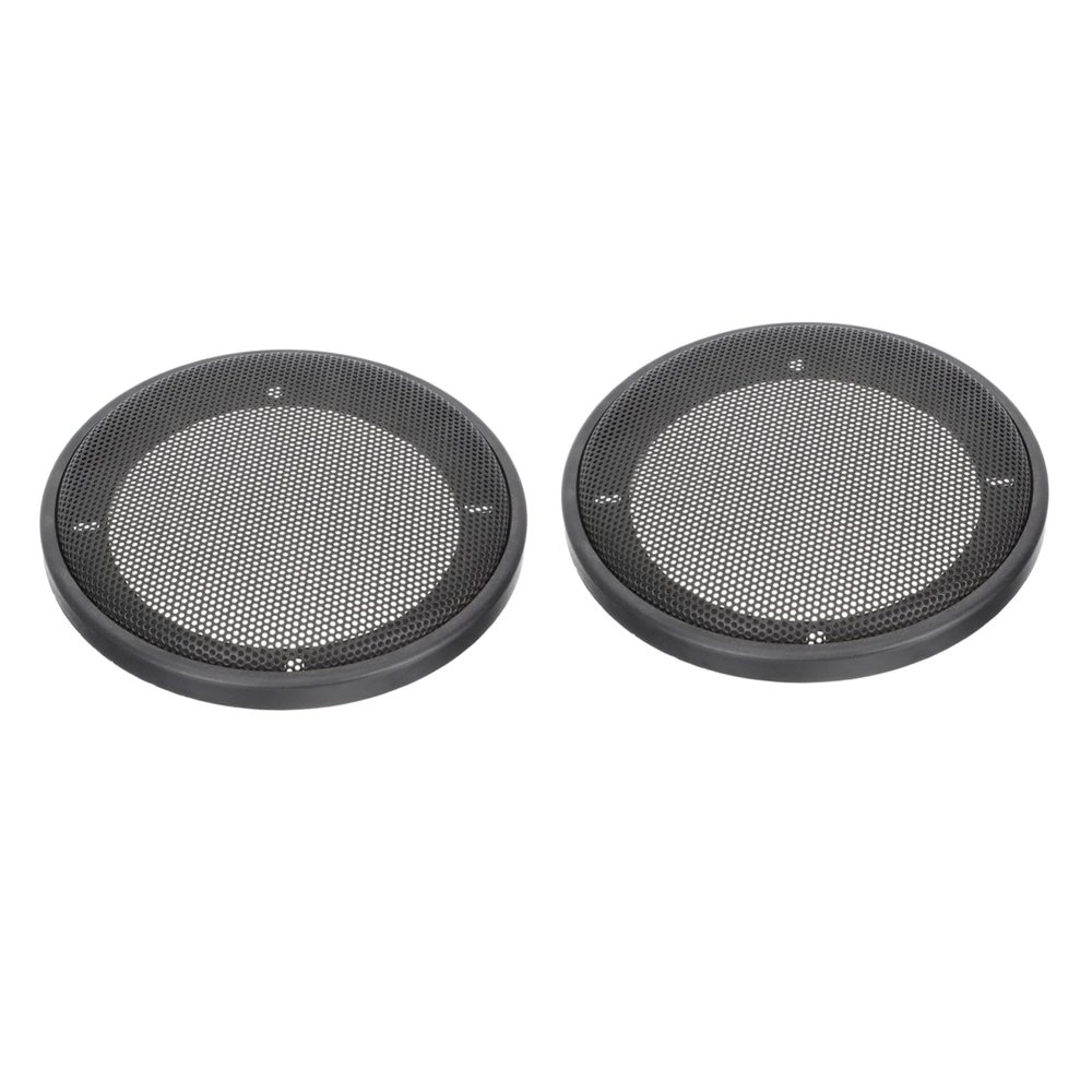 ULTECHNOVO 2pcs Speaker Mesh Covers Iron Protective Grills for Car Easy to Install Decorative Guards Black Replacement for Old Speaker Nets
