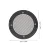 ULTECHNOVO 2pcs Speaker Mesh Covers Iron Protective Grills for Car Easy to Install Decorative Guards Black Replacement for Old Speaker Nets view 2