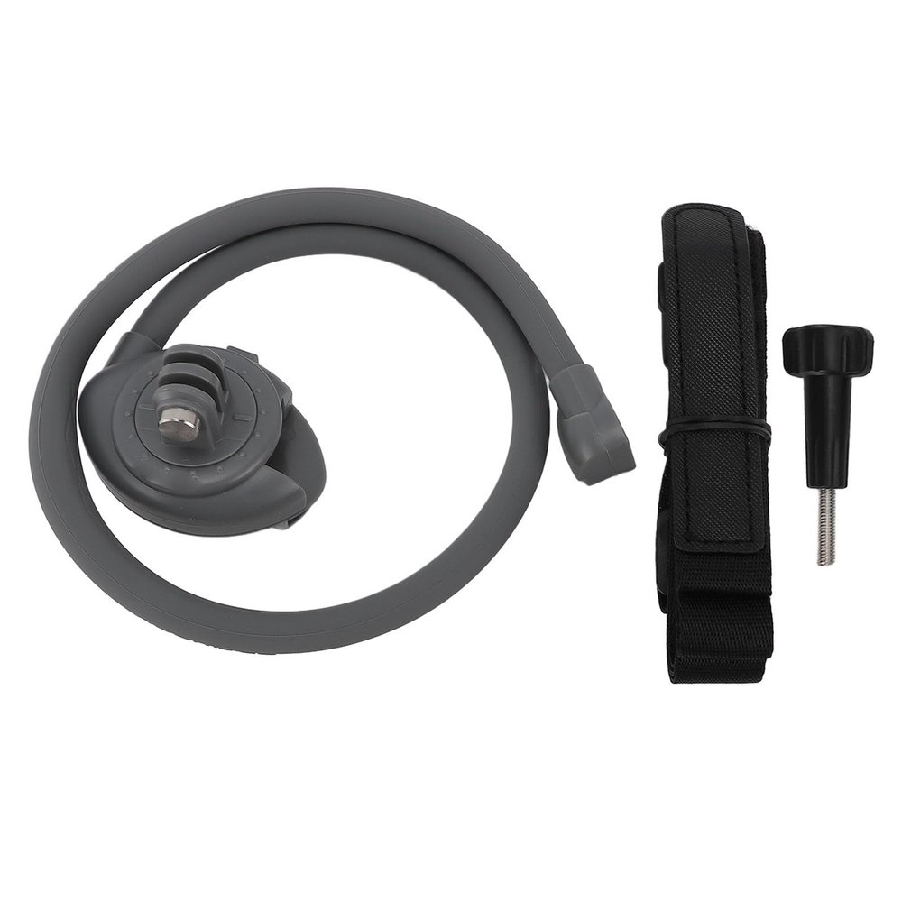 Silicone POV Video Vlog 360 Degree Rotation Selfie Action Camera Neck Mount Necklace for Action 5 Pro and 13