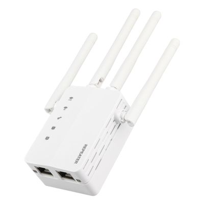 FYNBOON WiFi Extender Signal Booster, 2.4G/5.8G Dual Band WiFi Repeater Covers Up to 10k Sq.ft & 50 Devices, Wireless WiFi Range Extender with Ethernet Port Boost Internet Signal for Home (WD-R1206U)