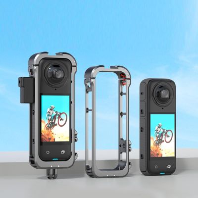 Action Camera Case Camera Frame Cage Aluminum Alloy Protective Frame Silicone Lens Cover X4 Camera