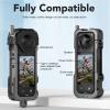 Action Camera Cage,Action Camera Frame Aluminum Alloy Protective Cage for X4 Panoramic Camera view 4