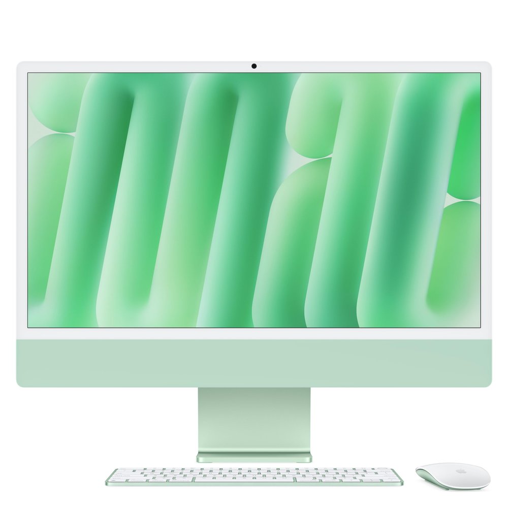 Apple 2024 iMac All-in-One Desktop Computer with M4 chip with 10-core CPU and GPU: Built for Apple Intelligence, 24-inch Retina Display, 16GB Unified Memory, 256GB SSD Storage, Green