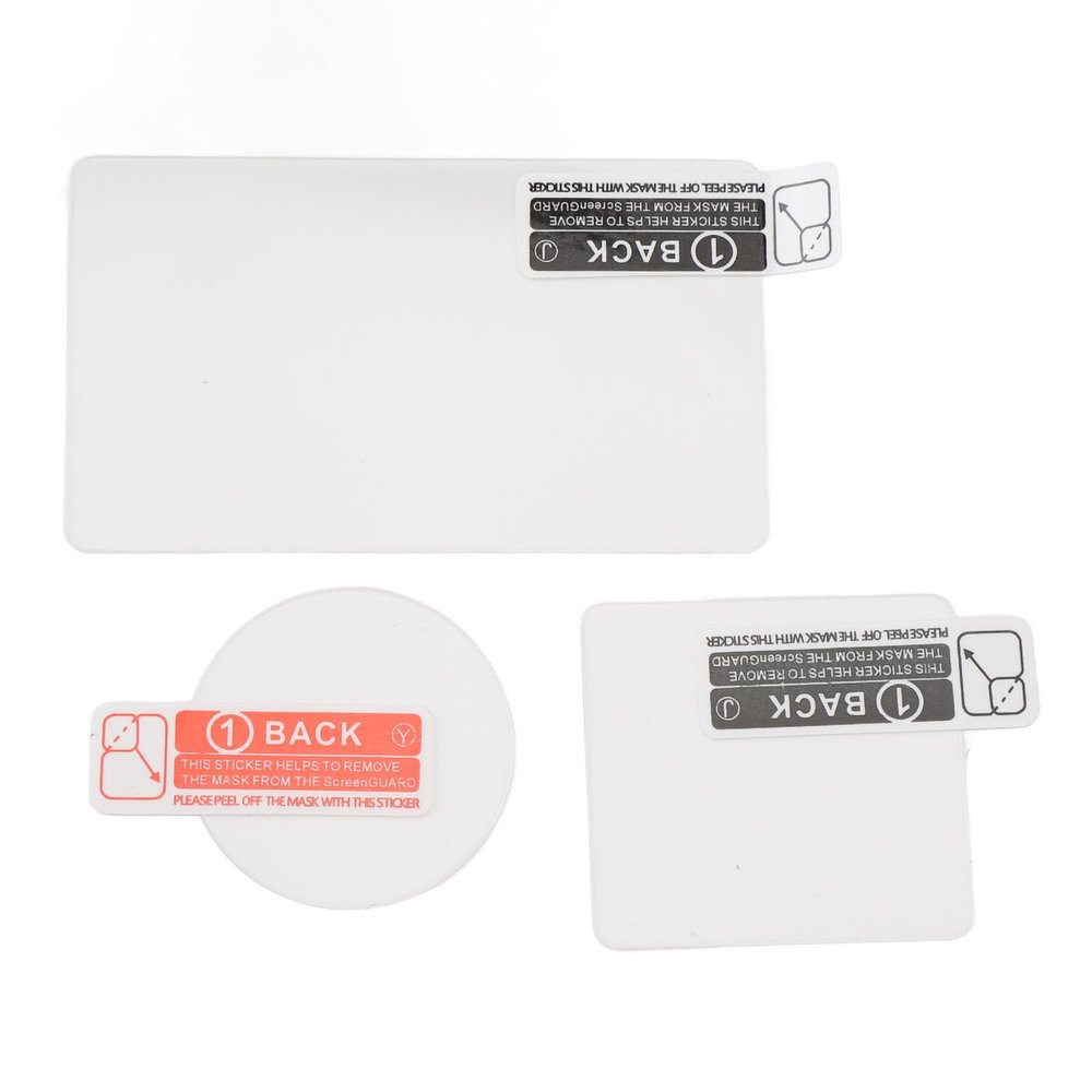 Action 5 Pro Tempered Glass Lens Screen Protector Set High Definition 2.5D Curved Protective Film for Camera (#11)