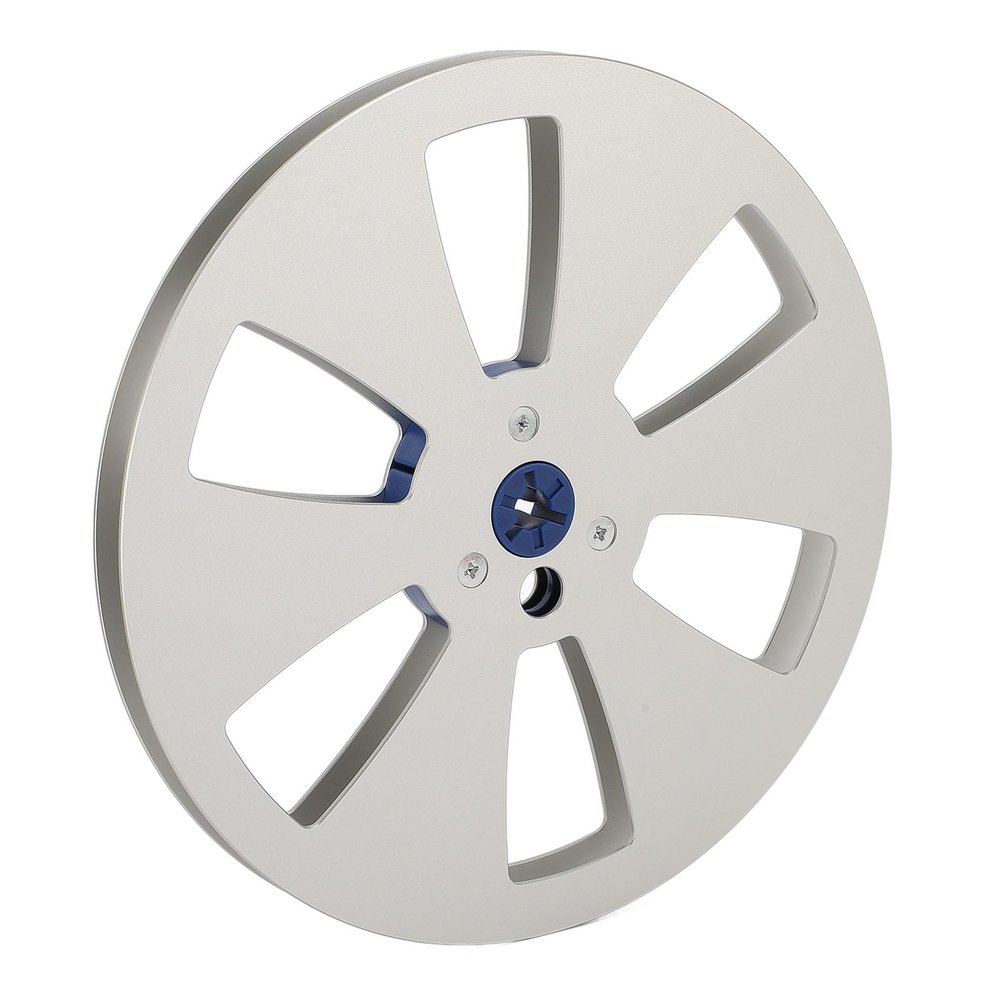 1/4 7 inch Empty Take Up Reel to Reel Hub 6 Holes, 1/4 7 Inch Nab Aluminum Metal Reel Empty Tape Reel for Recording Open Reel Takeup Reel Machine Parts (Silver)