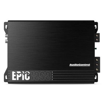 AudioControl EPIC1000 EPIC Series 1000 Watt RMS Compact 1-Channel Monoblock Car Audio Subwoofer Amplifier, Class D, Epic Boost, Subsonic Filter, Low Pass Filter, ACR-E Remote Bass Knob, Epicenter Link