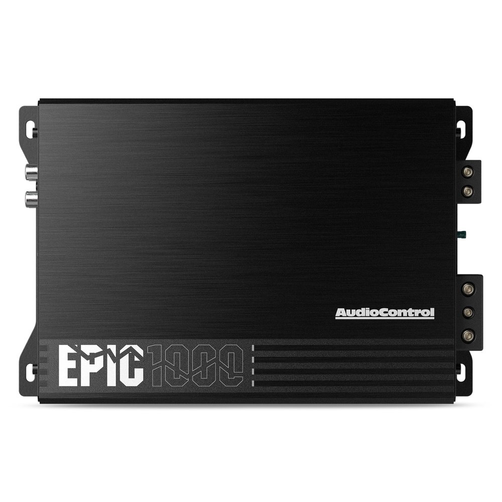 AudioControl EPIC1000 EPIC Series 1000 Watt RMS Compact 1-Channel Monoblock Car Audio Subwoofer Amplifier, Class D, Epic Boost, Subsonic Filter, Low Pass Filter, ACR-E Remote Bass Knob, Epicenter Link