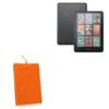 BoxWave Case Compatible with Amazon Kindle Colorsoft Signature Edition (1st Gen 2024) - Velvet Pouch, Soft Velour Fabric Bag Sleeve with Drawstring - Bold Orange view 1