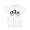 Retro Gaming Tee, Funny Cassette Tape T-Shirt, VHS Player Shirt, Unisex Floppy Disk Top, Old School Video Game Apparel White view 1