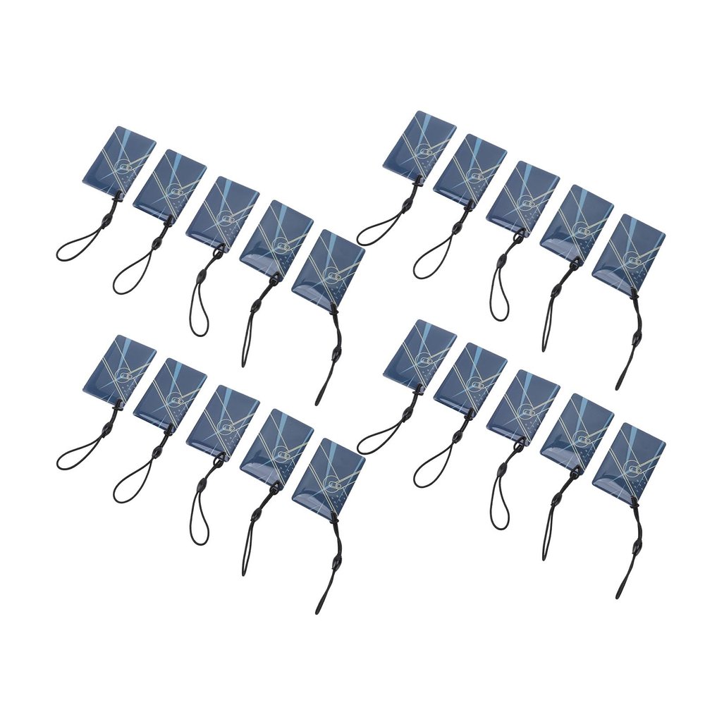20Pcs Highly Sensitive IC Card, Contactless Key Fob with Remote Keys for Smart Locks Access Control System