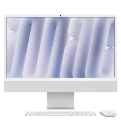 Apple 2024 iMac All-in-One Desktop Computer with M4 chip, 10-core CPU and GPU: Built for Apple Intelligence, 24-inch Display, Nano-Texture Glass, 16GB Unified Memory, 256GB SSD Storage, Silver