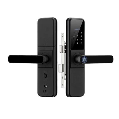 IAQIYOPS Tuya WiFi App Unlock Biometric Eletronica Digital Waterpoof Fingerprint IC Card Smart Door Lock for Home(H01 TY 180)
