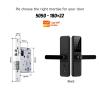 IAQIYOPS Tuya WiFi App Unlock Biometric Eletronica Digital Waterpoof Fingerprint IC Card Smart Door Lock for Home(H01 TY 180) view 2
