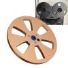 1/4 7 inch Empty Take Up Reel to Reel Hub 6 Holes, 1/4 7 Inch Nab Aluminum Metal Reel Empty Tape Reel for Recording Open Reel Takeup Reel Machine Parts (Gold) view 2