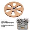 1/4 7 inch Empty Take Up Reel to Reel Hub 6 Holes, 1/4 7 Inch Nab Aluminum Metal Reel Empty Tape Reel for Recording Open Reel Takeup Reel Machine Parts (Gold) view 3