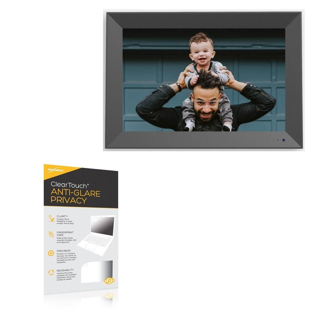 BoxWave Screen Protector Compatible with Cozyla Frame 16:10 (10 in) - ClearTouch Anti-Glare Privacy (2-Pack), Privacy Screen Protector Flexible Film Anti-Glare