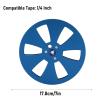 1/4 7 inch Empty Take Up Reel to Reel Hub 6 Holes, 1/4 7 Inch Nab Aluminum Metal Reel Empty Tape Reel for Recording Open Reel Takeup Reel Machine Parts (Blue) view 4