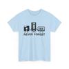Retro Gaming Tee, Funny Cassette Tape T-Shirt, VHS Player Shirt, Unisex Floppy Disk Top, Old School Video Game Apparel Light Blue view 1