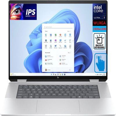 HP Envy x360 2-in-1 Laptop 16.0" Touchscreen IPS WUXGA Display (14th Gen Intel Core Ultra 7 155U, 16GB LPDDR5, 1TB SSD, Backlit KYB, Thunderbolt 4, Win 11 Home)