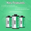 FUJIFILM 200 Color Negative Film (35mm Roll Film, 36 Exposures, 3-Pack) + BluebirdSales Microfiber Cleaning Cloth Bundle view 4