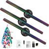 3set Hologram LED Fan Projector, Hologram Christmas Tree, Fantasy Holograms For Shop, Bar, Christmas Halloween Advertising Display Events view 1