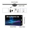 3set Hologram LED Fan Projector, Hologram Christmas Tree, Fantasy Holograms For Shop, Bar, Christmas Halloween Advertising Display Events view 4