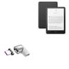BoxWave Adapter Compatible with Amazon Kindle Paperwhite (11th Gen) - MagnetoSnap PD Angle Adapter, Magnetic Charging Connector Device Saver - Metallic Silver view 1
