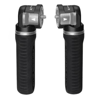 KONDOR BLUE | Pro Pivot Rosette Grip | 30 Ultra-Smooth Adjustment Positions, Ergonomic Rubber Grip, Anti-Twist Mount & Left/Right Handed Compatibility | (Set) Raven Black