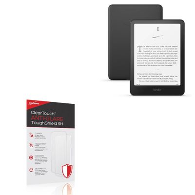BoxWave Screen Protector Compatible with Amazon Kindle Paperwhite (11th Gen) - ClearTouch Anti-Glare ToughShield 9H (2-Pack), Anti-Glare 9H Tough Flexible Film Screen Protector