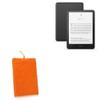 BoxWave Case Compatible with Amazon Kindle Paperwhite (11th Gen) - Velvet Pouch, Soft Velour Fabric Bag Sleeve with Drawstring - Bold Orange view 1