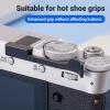 Camera Thumb Grip, Metal Thumb Up Grip Ergonomic Hot Shoe Thumb Up Rest, Camera Accessories for X100VI X100V X100F XE3 XE4, Aluminum Alloy (Black) view 2