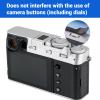 Camera Thumb Grip, Metal Thumb Up Grip Ergonomic Hot Shoe Thumb Up Rest, Camera Accessories for X100VI X100V X100F XE3 XE4, Aluminum Alloy (Black) view 3