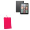 BoxWave Case Compatible with Amazon Kindle Colorsoft Signature Edition (1st Gen 2024) - Velvet Pouch, Soft Velour Fabric Bag Sleeve with Drawstring - Cosmo Pink view 1